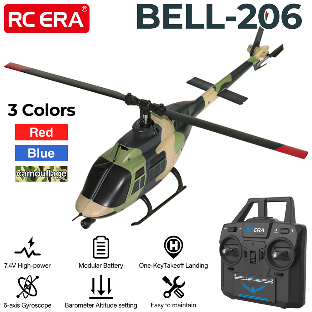 Rc Helicopter Large - RC عصر RC هليكوبتر 1:33 جرس-206