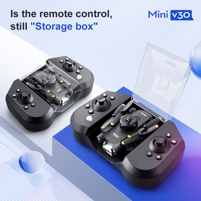 طائرة بدون طيار صغيرة V30 WiFi - مراجعة Rc Helicopter Case وسعره