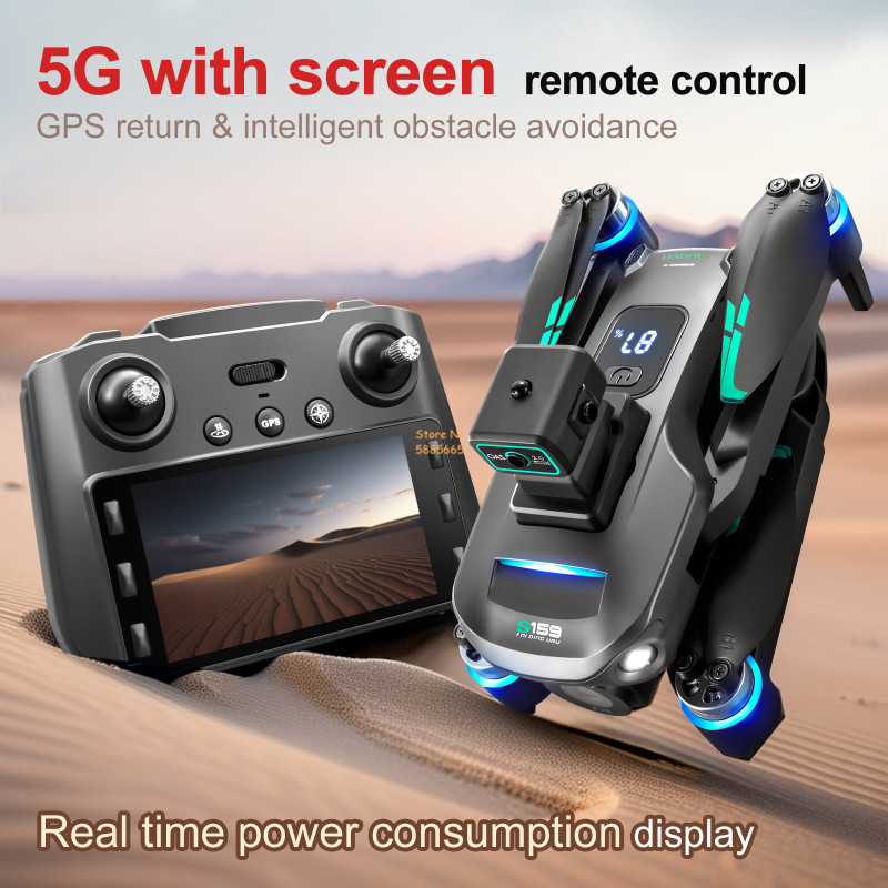 8K كاميرا مزدوجة 5G WIFI FPV ا - مراجعة Rc Helicopter Case وسعره