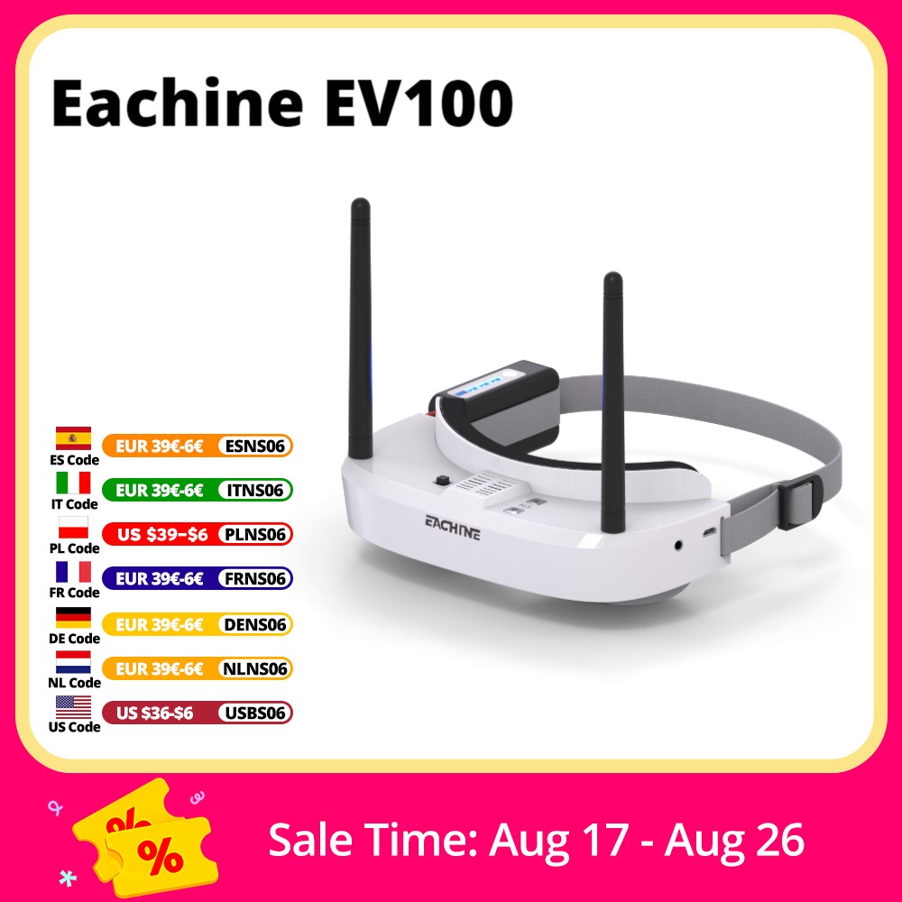 Eachine EV100 720*540 5.8G 72C - مراجعة Rc Helicopter Case وسعره