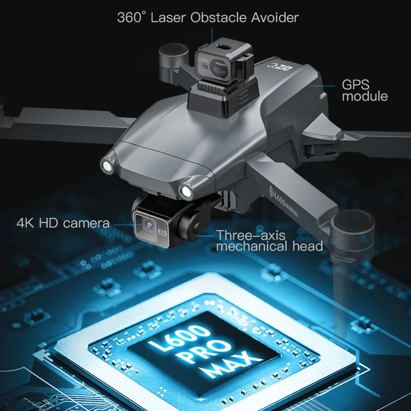 L600 PRO MAX GPS الطائرة بدون  - مراجعة Rc Helicopter Case وسعره